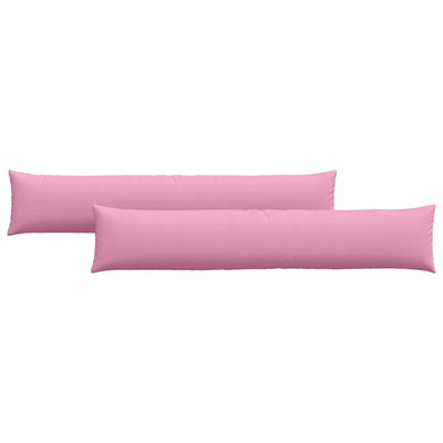 Poduszki na sofę 2 pcs Różowy 200 x 40 cm tkanina
