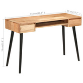 vidaXL Biurko z litego drewna akacjowego, 118 x 45 x 76 cm