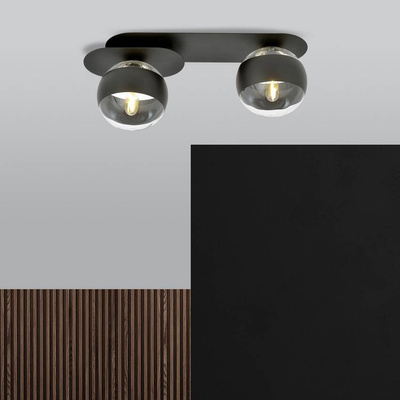Lampa sufitowa  PLAZA 2 BLACK/STRIPE