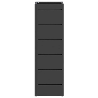 Stojak na Parasol Deszczowy Czarny 15,5 x 15,5 x 49 cm Stal