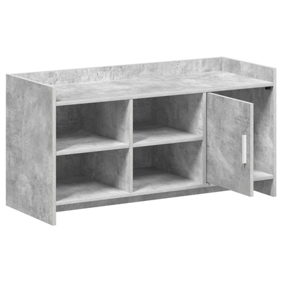 Szafka na buty z drzwiami Betonowy szary 100 x 39,5 x 51 cm