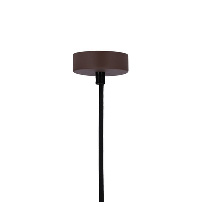 Lampa wisząca brązowa metal / drewno E27 Flen Ledea 50101261