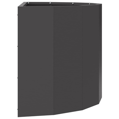 Donica Czarny 60 x 30 x 35 cm Stal