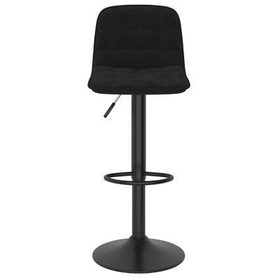 vidaXL Stołki barowe, 2 szt., czarne, obite aksamitem