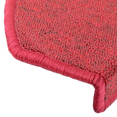 Maty na schody 10 szt. 65x24x4 cm Czerwone Półokrągłe Duże