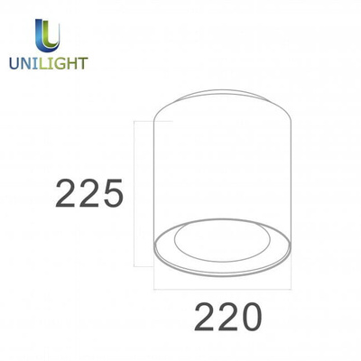 OPRAWA SUFITOWA DOWNLIGHT TUBA - NEUTRALNA BARWA - 30W