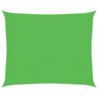 Żagiel przeciwsłoneczny, 160 g/m?, jasnozielony, 2,5x3 m, HDPE