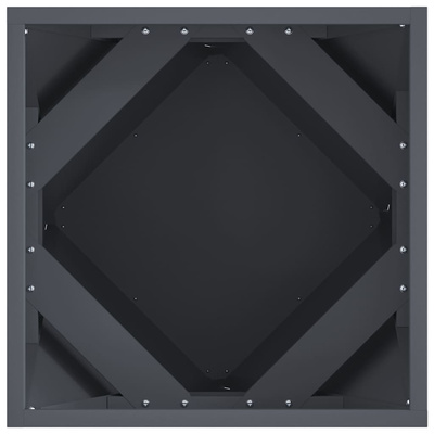 Donica 2 pcs Antracyt 40 x 40 x 40 cm Stal