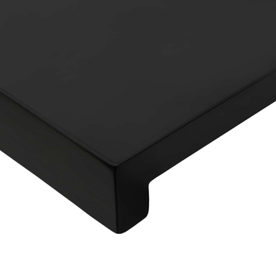 Nakładki na schody 8 szt. 100 x 25 x 2 cm Czarny Drewno bukowe