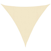 Żagiel przeciwsłoneczny, 160 g/m?, kremowy, 4,5x4,5x4,5 m, HDPE