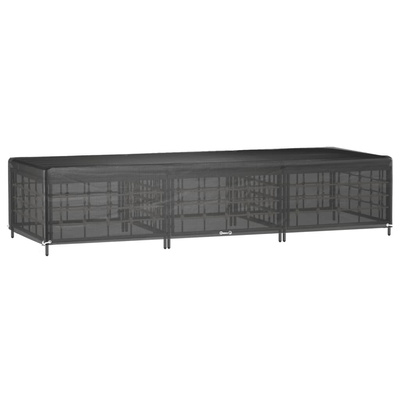 vidaXL Pokrowiec na leżak ogrodowy, 12 oczek, 205x75x40 cm, PE