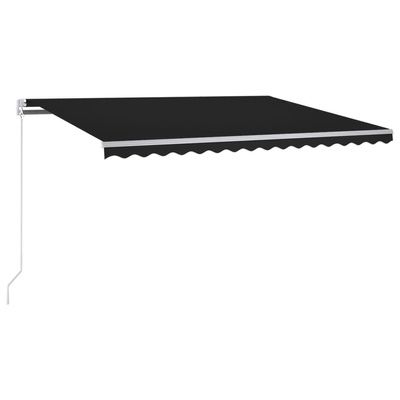 Automatycznie zwijana markiza, LED i czujnik wiatru, 300x250 cm