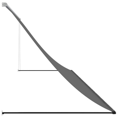 Markiza zwijana, antracytowa, 350x150 cm, tkanina i stal