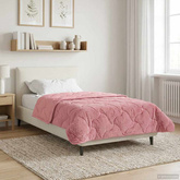 Zimowa Kołdra Różowy 140 x 220 cm Mikrofibra i Fleece Teddy