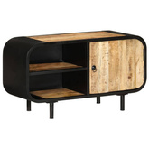 vidaXL Szafka pod TV, 90x30x48 cm, surowe drewno mango
