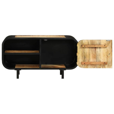 vidaXL Szafka pod TV, 90x30x48 cm, surowe drewno mango