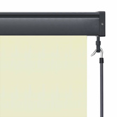 Roleta kremowy 180 x 250 cm Materiał i Aluminium