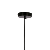 Eluna lampa wisząca czarny E27 klosz bursztynowy 31-09548