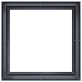 Doniczka Antracyt 100x100x80 cm Stal