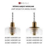 Lampa designerska Abigali GLOBO G4 ?150mm złota