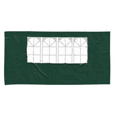 Ściana boczna namiotu na imprezy 2 pcs 400 x 195 cm zielony