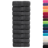 Ręczniki toaletowe Premium, SOLUND 10 szt. Antracyt 30x30cm 600 g/m?