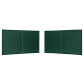 Ściana boczna namiotu na imprezy 2 pcs zielony 400 x 195 cm
