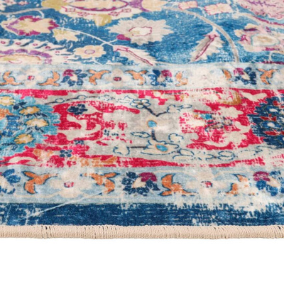 vidaXL Dywan z możliwością prania, kolorowy, 80x300 cm, antypoślizgowy