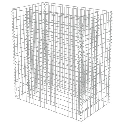 vidaXL Podwyższona donica gabionowa, galwanizowana stal, 90x50x100 cm