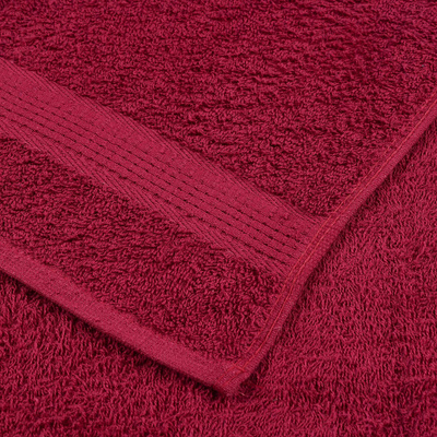 8-cz. zestaw ręczników, FROGN, bordo, 360 g/m²