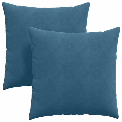 Poduszki na sofę 2 pcs Niebieski 80 x 80 cm Tkanina sztruksowa
