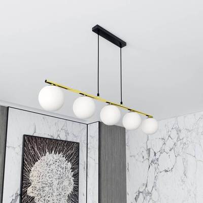 Lampa wisząca ALLORA 5 BL OPAL