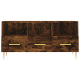 vidaXL Szafka pod TV, przydymiony dąb, 102x36x50 cm wariant 6
