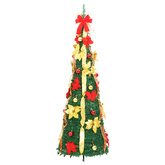 Sztuczna choinka typu pop-up, 200 LED, zielona, 210 cm