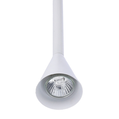 Lampa wisząca tuba Tucson biała metalowa GU10 pojedyncza