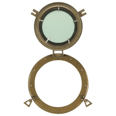 Lustro wiszące w kształcie bulaja, ?30 cm, aluminium i szkło vidaXL