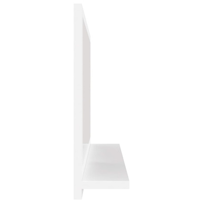 vidaXL Lustro łazienkowe, wysoki połysk, białe, 60x10,5x37 cm