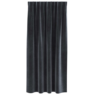 Zasłony zaciemniające 2 pcs Ciemnoszary 140 x 175 cm Aksamit