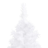 Sztuczna choinka narożna, biała, 240 cm, PVC
