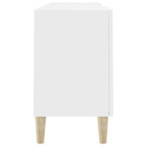 vidaXL Szafka pod TV, biała, 150x30x50 cm, materiał drewnopochodny wariant 5