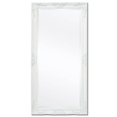 vidaXL Lustro ścienne w stylu barokowym, 120x60 cm, białe