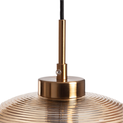 Lampa wisząca szklana bursztynowa E27 Abruzzo Bonzo