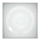 Lampa Sufitowa Candellux Lux 10-60693 Plafon 16W Led 6500K Satyna Podwójny Ring