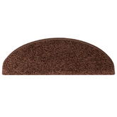 Maty na schody 15 szt. 65x21x4 cm Brązowe półokrągłe duże