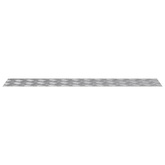 Stopień Prostokątny 4 pcs Srebrny 100 x 20 cm Aluminium