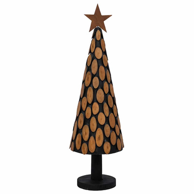 Choinka z podstawą Brązowy 149 cm Lite drewno tekowe