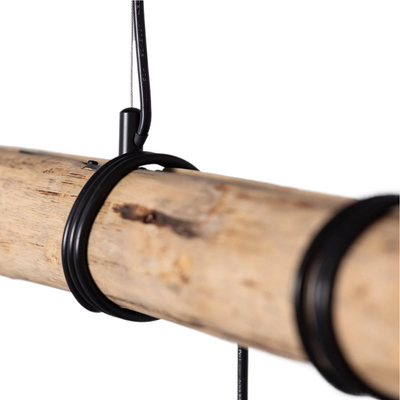 Lampa wisząca drewniana liniowa 5xE27 Abruzzo Cerveza