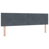 Łóżko Box Spring z materacem i LED ciemnoszary 180 x 200 cm