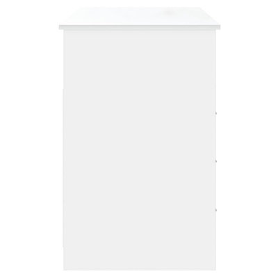 vidaXL Biurko z szufladami, białe, 102x50x76 cm