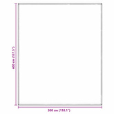 Dywan pod namiot Jasnoszary 400 × 300 cm Polietylen